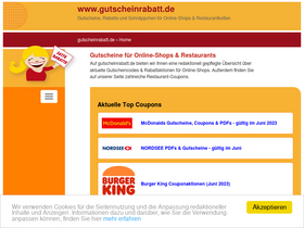 'gutscheinrabatt.de' screenshot