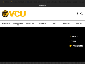 'honors.vcu.edu' screenshot