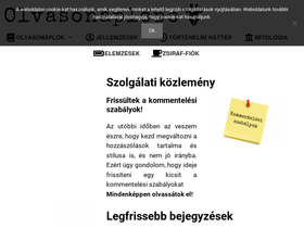'olvasonaplopo.eu' screenshot