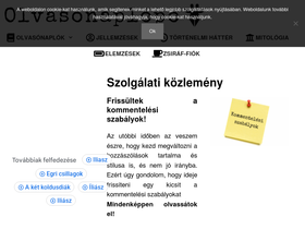 'olvasonaplopo.eu' screenshot