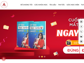 'anhnguathena.vn' screenshot