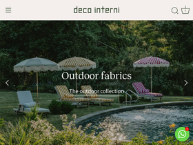 Deco Interni homepage screenshot