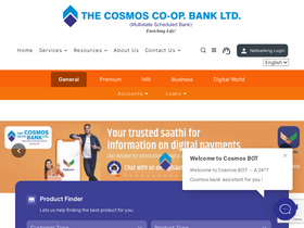 'cosmosbank.com' screenshot