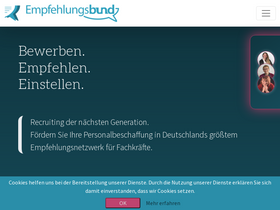 'empfehlungsbund.de' screenshot