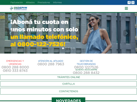 'osdepym.com.ar' screenshot