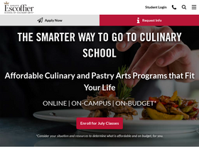 'escoffier.edu' screenshot