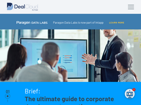 'dealcloud.com' screenshot