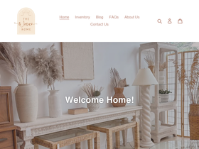 thewovenhomeco.com homepage screenshot