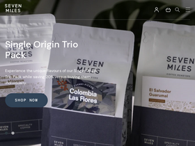 'shop.sevenmiles.com.au' screenshot