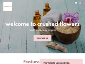 crushedflowers.net homepage screenshot