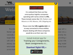 'vrlgroup.in' screenshot