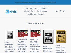 kivis.in homepage screenshot