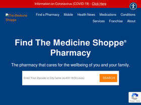 'medicineshoppe.com' screenshot