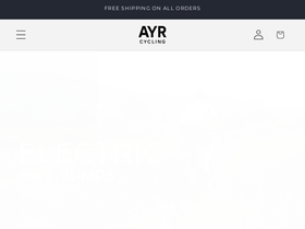 ayrcycling.com homepage screenshot