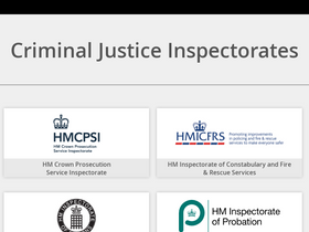 'justiceinspectorates.gov.uk' screenshot