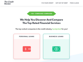 'thecreditreview.com' screenshot