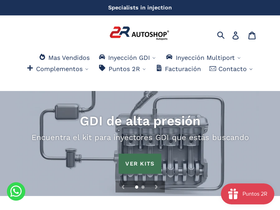 2r-autoshop.com.mx homepage screenshot