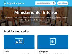 'mininterior.gov.ar' screenshot