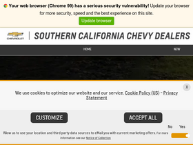 'socalchevy.com' screenshot