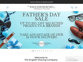 'theenglishshavingcompany.com' screenshot