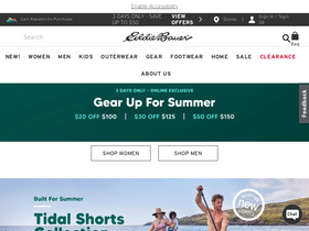 'eddiebauer.com' screenshot