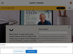 'thehappyfoodie.co.uk' screenshot