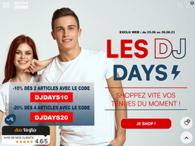 'destockjeans.fr' screenshot
