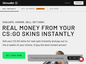 'skinwallet.com' screenshot