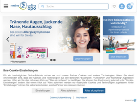 'meine-onlineapo.de' screenshot
