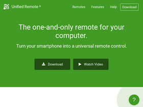 'unifiedremote.com' screenshot