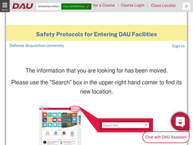'dau.edu' screenshot