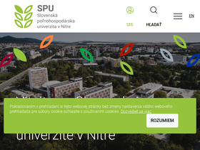 'uniag.sk' screenshot