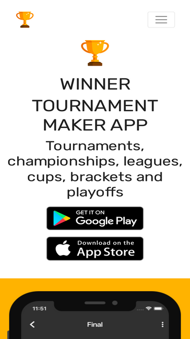 Winner - Tournament Maker App on the App Store