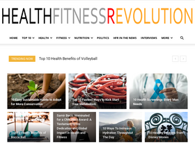 'healthfitnessrevolution.com' screenshot