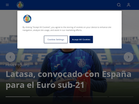 'getafecf.com' screenshot