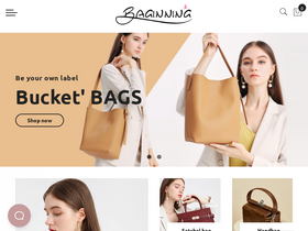 'baginning.com' screenshot