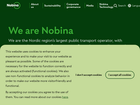 'nobina.com' screenshot
