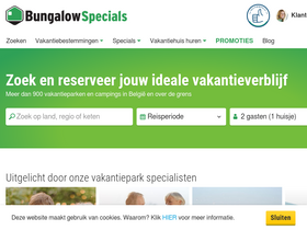 'bungalowspecials.be' screenshot