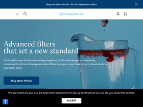 'clearlyfiltered.com' screenshot