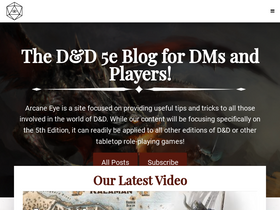 'arcaneeye.com' screenshot