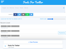 'fontsfortwitter.com' screenshot