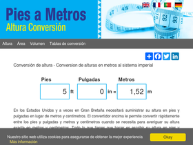 'piesametros.info' screenshot