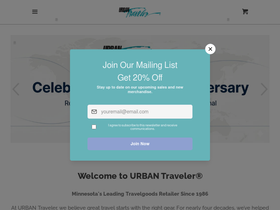 urbantraveler.com homepage screenshot