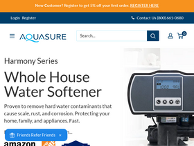 'aquasureusa.com' screenshot