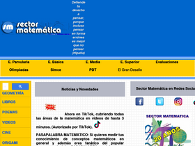 'sectormatematica.cl' screenshot