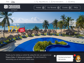 'caminoreal.com' screenshot