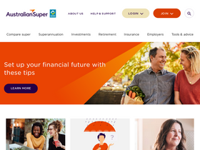 'portal.australiansuper.com' screenshot