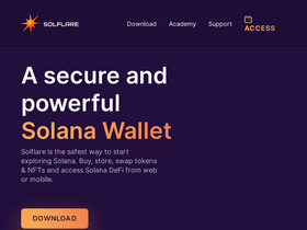 'solflare.com' screenshot
