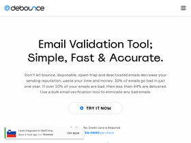 'debounce.io' screenshot