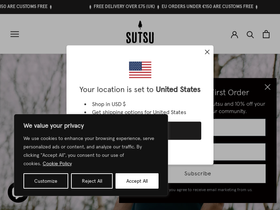 'sutsu.com' screenshot